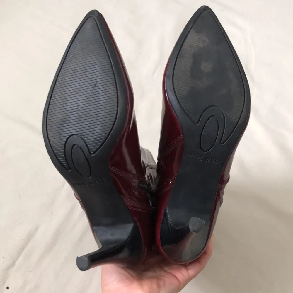 Nine West Cherry Red Booties